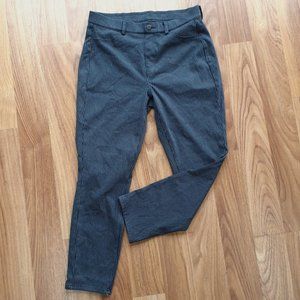 Uniqlo stretch leggings/pants - XL -Blue Pinstripe